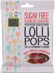 Free From Fellows Lollipops 60g x10
