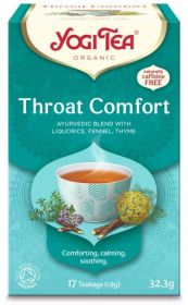 Yogi Tea Throat Comfort Org 17 bags x6