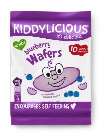 Kiddylicious Blueberry Wafers Maxi Bag (10s) 40g x4