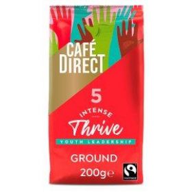 Cafedirect Fair Trade Intense Roast & Ground Coffee 200g x6