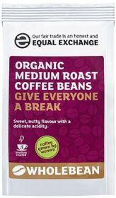 Equal Exchange ORG Medium Roast Coffee Beans 200g x8